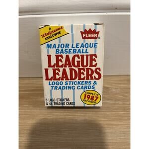 1987 Fleer Walgreens MLB League Leaders 44-Card Set New Open Box